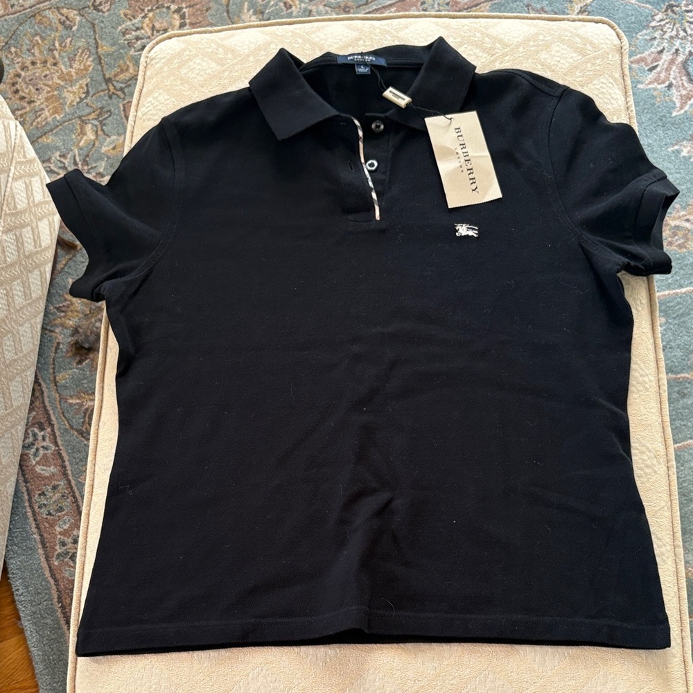Nwt Burberry top, black, size L